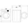 Indesit FFD 11489 BV EE veļas mazgājamā mašīna, A, priekšējā ielāde, mazgāšanas ietilpība 11 kg, 1351 apgr./min, dziļums 60.5 cm, balta | Whirlpool