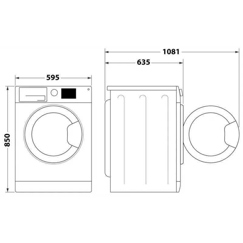 Indesit FFD 11489 BV EE veļas mazgājamā mašīna, A, priekšējā ielāde, mazgāšanas ietilpība 11 kg, 1351 apgr./min, dziļums 60.5 cm, balta | Whirlpool