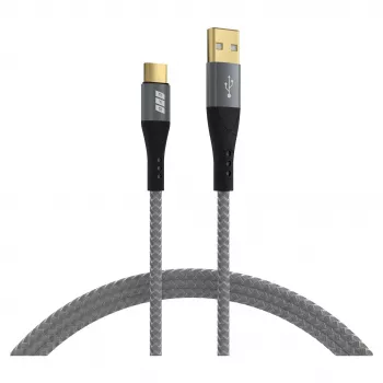 EFB Elektronik USB-A uz USB-C kabelis 60 W QC 3A pelēks — kabelis — digitāls/datu (USB-AC-00003)