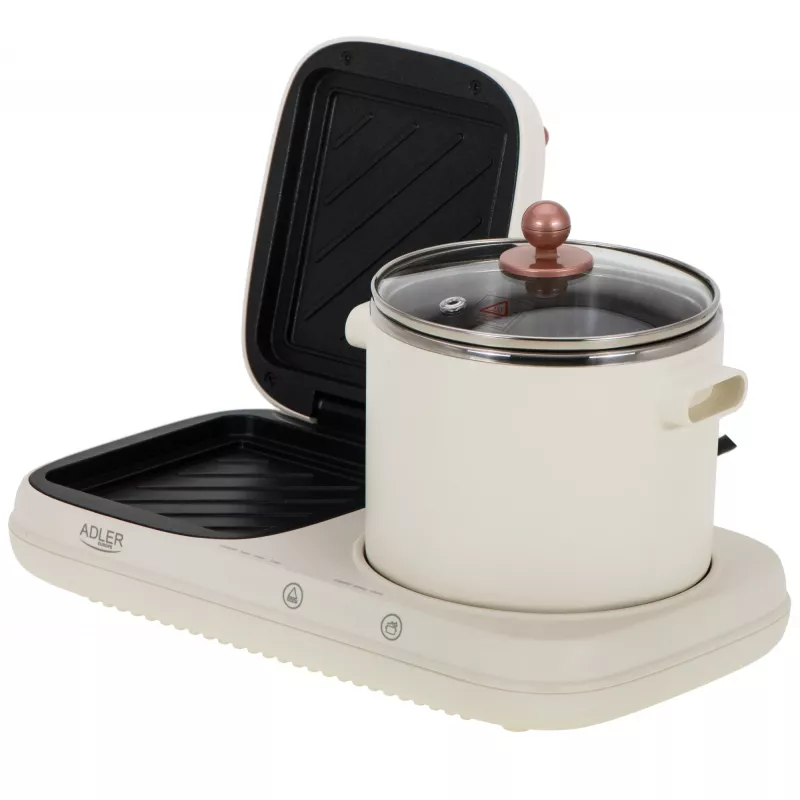 Adler 2-in-1 Breakfast Station | AD 6421 | 1320 W | 1 L | Programmu skaits 1