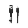 Lightning kabelis Belkin CAA008BT1MBK 1m Melns USB A uz Lightning
