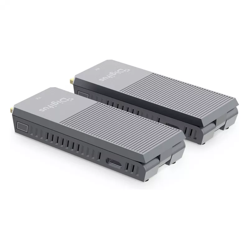 Bezvadu HDMI paplašinātāja komplekts DIGITUS DS-55359 — 4K/60Hz, 150 m, AV raidītājs un uztvērējs