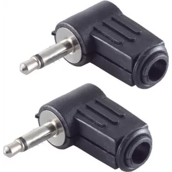 shiverpeaks BS51100-W2 vadu savienotājs 3,5 mm Melns Vīrišķais 2 gab.