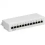 Wentronic Goobay CAT 6 Mini/Desktop Patch Panel, 12 Port, pelēka - STP Shielded, pelēka (69306)