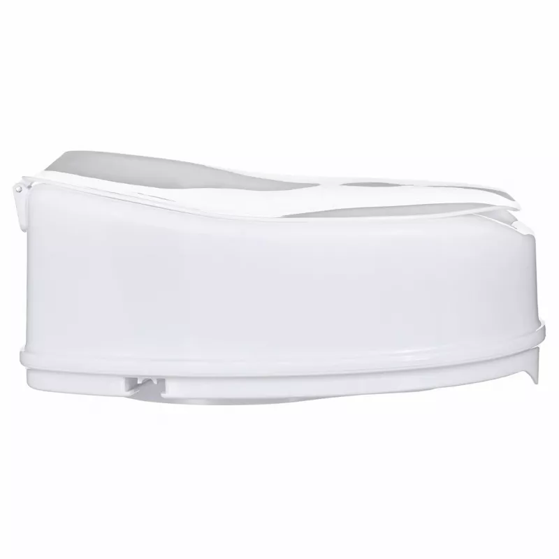 Tualetes pacēlāja palīgaprīkojums ActionMed NT15AM — pagarinājums, 15 cm augstums, polipropilēns, bloķējams, maksimālā slodze 180 kg, iekšējā atvere 210×268 mm, platums 360 mm