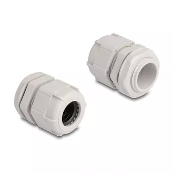 Kabeļu blīvslēgs M25 DELOCK 10 gab., plastmasa, pelēks