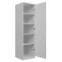 Skapis Top e Shop SD-50 BI ar 5 plauktiem, 1 durvīm, balts rāmis