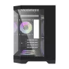 Datora korpuss Darflash FT418 + 6 aRGB ventilatori (melns)