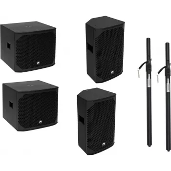Aktīvais PA komplekts Omnitronic AZX aktiv M/L 200W, aktīvo skaļruņu komplekts no Omnitronic, modelis 20000644