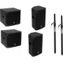 Aktīvais PA komplekts Omnitronic AZX aktiv M/L 200W, aktīvo skaļruņu komplekts no Omnitronic, modelis 20000644