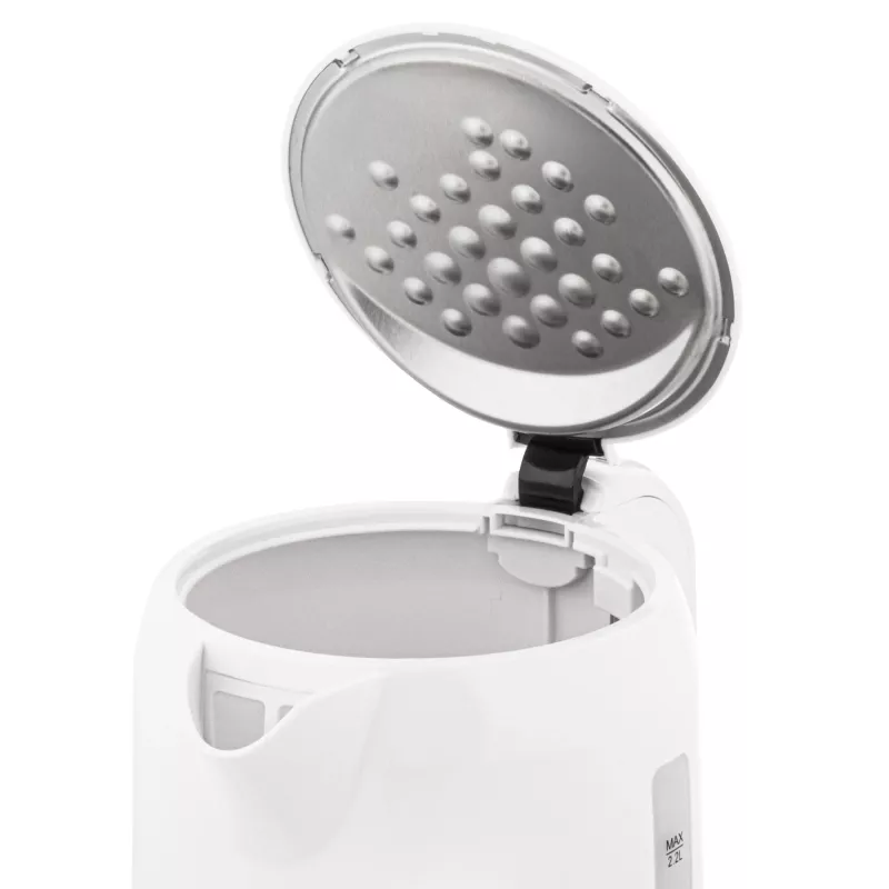 Adler tējkanna | AD 1386 | Elektriskā | 1850 W | 2,2 L | Plastmasa | 360° grozāma pamatne | Balta