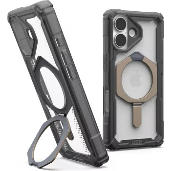 UAG Urban Armor Gear Plasma XTE MagSafe statīva maciņš | Apple iPhone 17 | pelnu (caurspīdīgs)/titāna | 114526113136 (114526113136)
