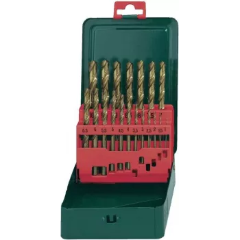 Urbju komplekts Metabo 627156000 — HSS, TiN pārklājums, 19 gabali