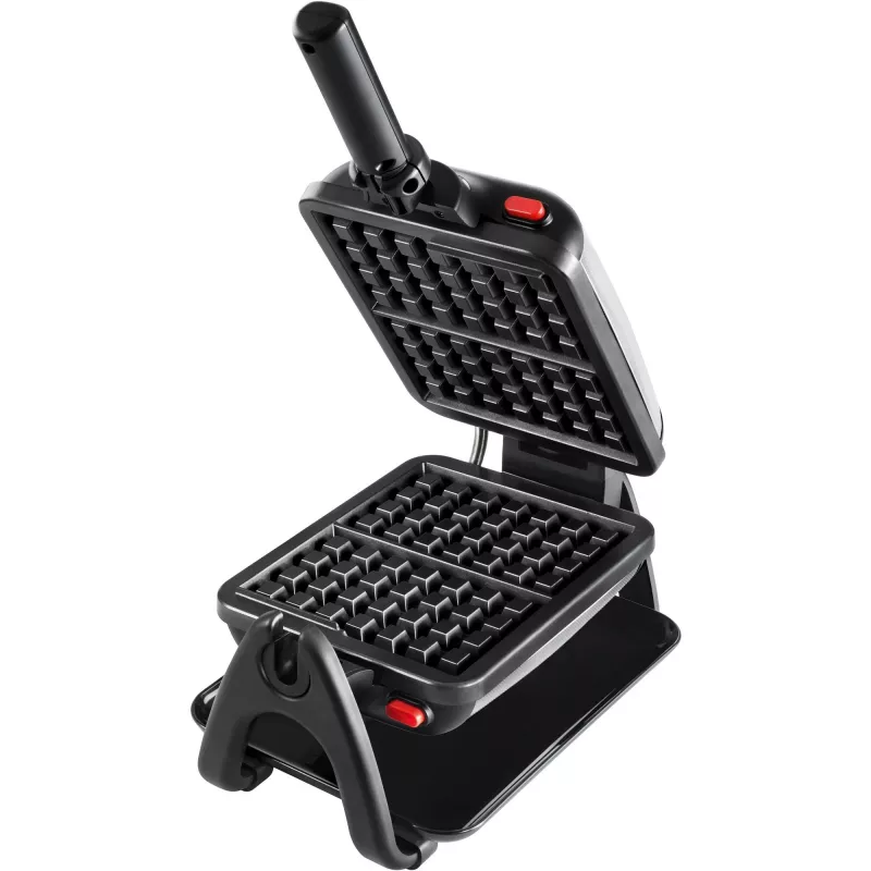 Tefal WM756D vafeļu panna 2 vafelēm 1200 W melna, nerūsējošs tērauds
