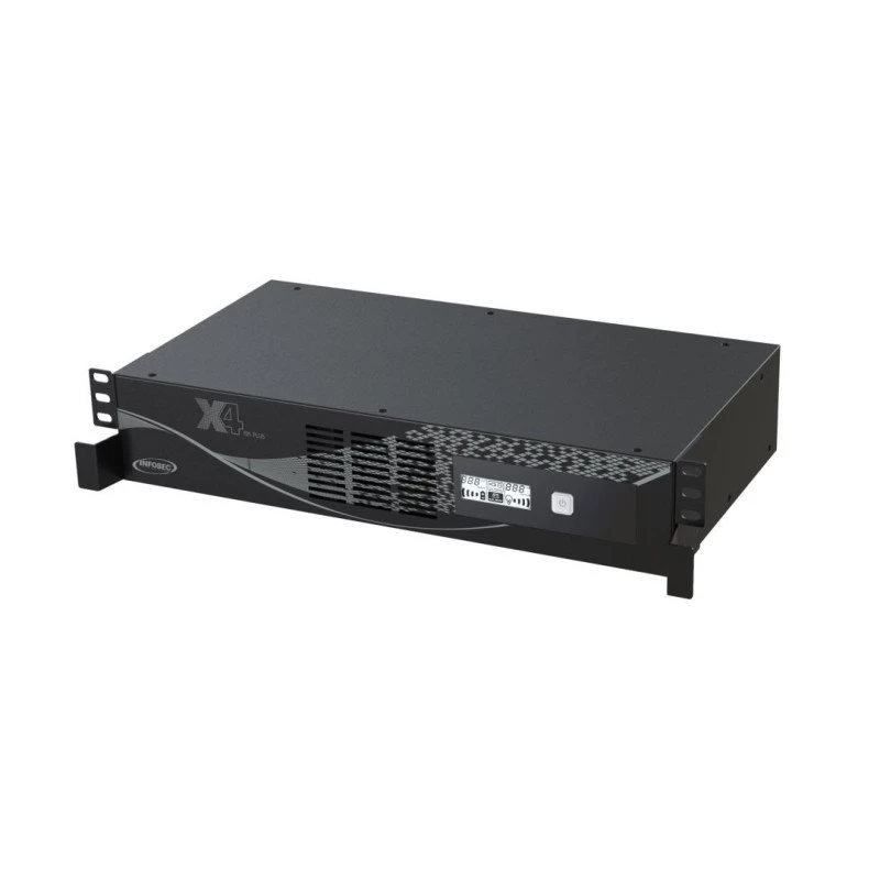 Nepārtrauktās barošanas avots UPS Infosec X4 1000 RM Plus 1 kVA 600 W 10 maiņstrāvas pieslēgvietas