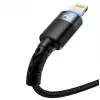 USB uz Lightning datu kabelis Tellur 1,2 m neilona pinums melns