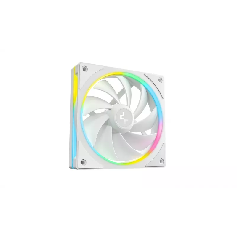 Datora korpusa ventilators DeepCool FL12 SE WH 12 cm Balts 3 gab.