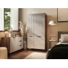 Skapis Cama Meble ALMERA Cama 5 90x52x185 cm, valrieksta rāmis, kašmira durvis, 6 plaukti