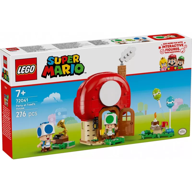 Konstrukciju rotaļlieta LEGO Super Mario Ballīte Krupja mājā komplekts 72041 ar interaktīvām spēles funkcijām