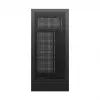 DeepCool CH170 PLUS Tower Melns — micro-ATX/mini-ITX korpusa korpuss, rūdīta stikla logs, USB-C, augšējais barošanas bloka novietojums