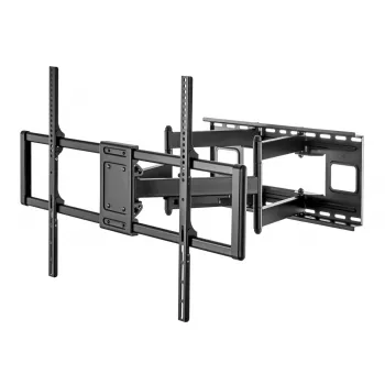 Maclean MC-482 TV sienas stiprinājums 60-120 collu plakanajiem un izliektajiem televizoriem līdz 120 kg max. VESA 900x600 grozāms, slīpums un pagrieziens, universāls TV stiprinājums