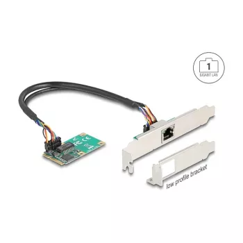 DeLOCK 95268 iekšējais RJ-45 adapteris Mini PCI Express 2.5 Gbit/s