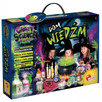 Izglītojošs zinātnes komplekts Liscianigiochi Crazy Science Witches House (modelis 304-PL100255)