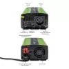 Auto invertors Qoltec Monolith 600 W zaļš 12 V