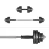 REBEL ACTIVE Regulējamās hanteles futrālī 30 kg ar stieni