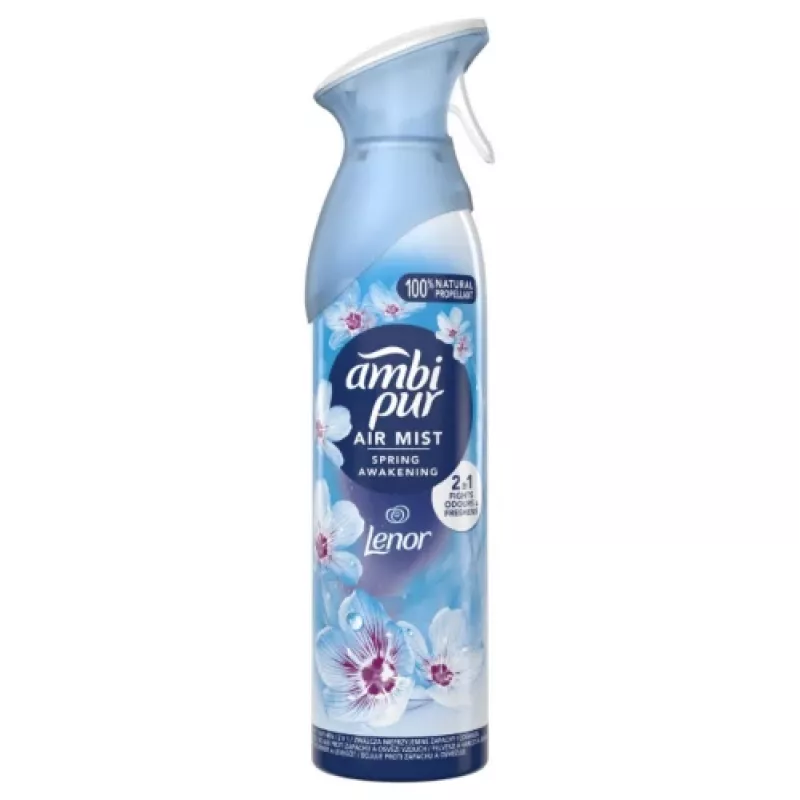 Gaisa atsvaidzinātājs aerosols AMBIPUR Spring Awakening 185 ml — telpas smaržas uzpilde