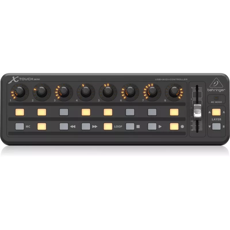 MIDI tastatūra USB Behringer X-TOUCH MINI Vadības veids Pogas Rotējošā poga Slīdnis