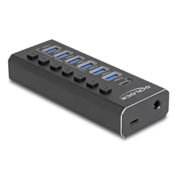 DeLOCK 64326 interfeisa centrmezgls USB 3.2 Gen 2 (3.1 Gen 2) Type-C 10000 Mbit/s Melns
