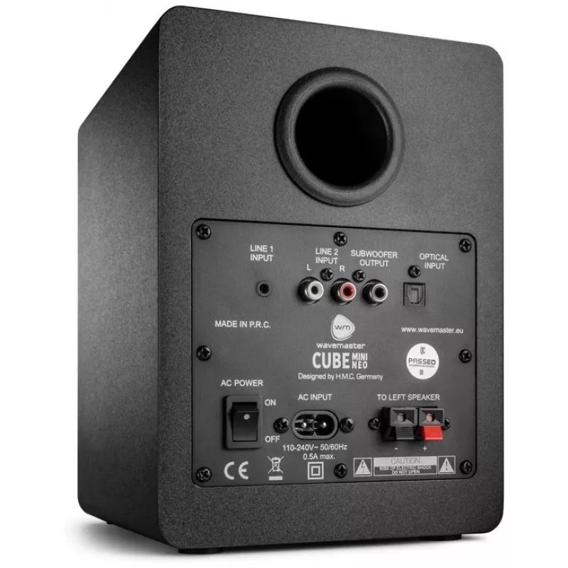 Wavemaster CUBE NEO Mini 2.0 melns, mazumtirdzniecības iepakojumā