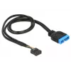 Iekšējais USB kabelis DeLOCK 83776 0,45 m tēviņš pret mātīti