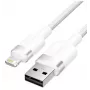 Lightning kabelis Vention LANWF — 1 m, USB-A uz Lightning, balts