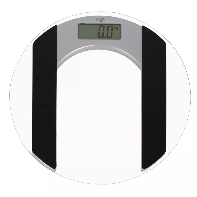 Adler | Ķermeņa svari | Maksimālā slodze 150 kg | Precizitāte 100 g | Stikls