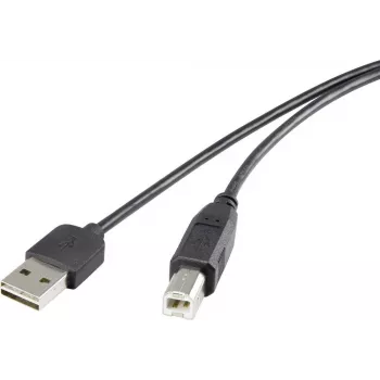 USB kabelis Renkforce Duplex USB A atgriezenisks uz USB Type B 2.0, 0,5 m