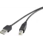 USB kabelis Renkforce Duplex USB A atgriezenisks uz USB Type B 2.0, 0,5 m