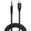 Audio kabelis Savio CL-187 1 m melns vīr. pret vīr.