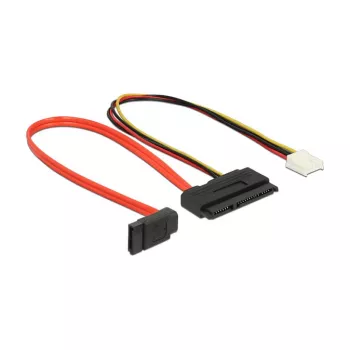 SATA kabelis DeLOCK 0.3m SATAIII 7p + Floppy 4p/SATAIII 22p