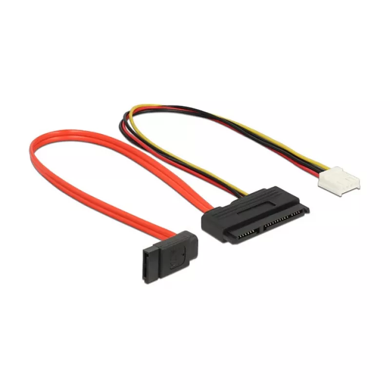 SATA kabelis DeLOCK 0.3m SATAIII 7p + Floppy 4p/SATAIII 22p
