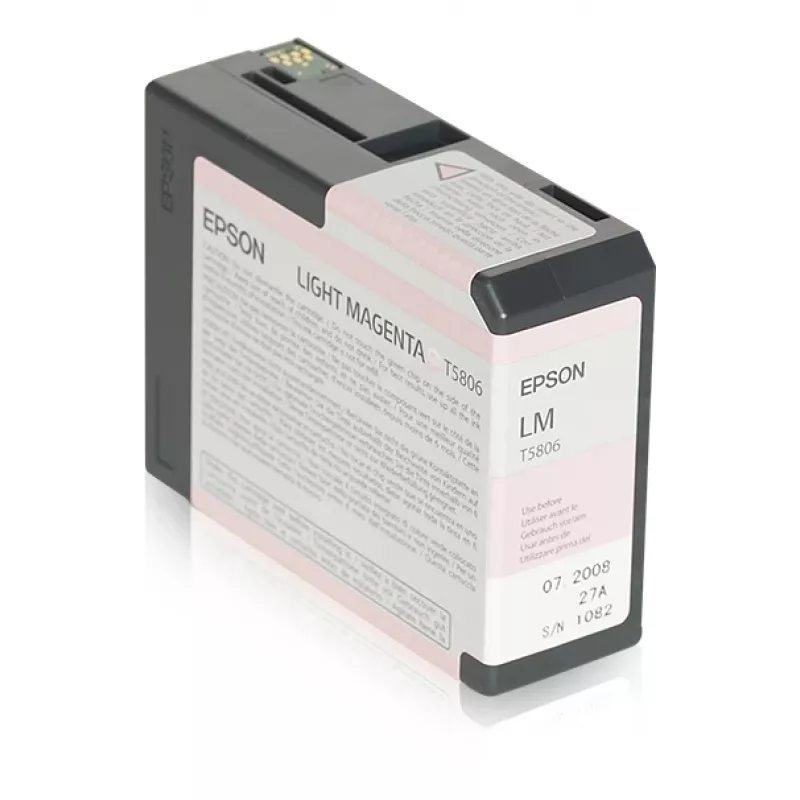 Epson Singlepack Light fuksīna T580600, Gaiši fuksīna, Pigmenta bāzes tinte, 80 ml, 1 gab.