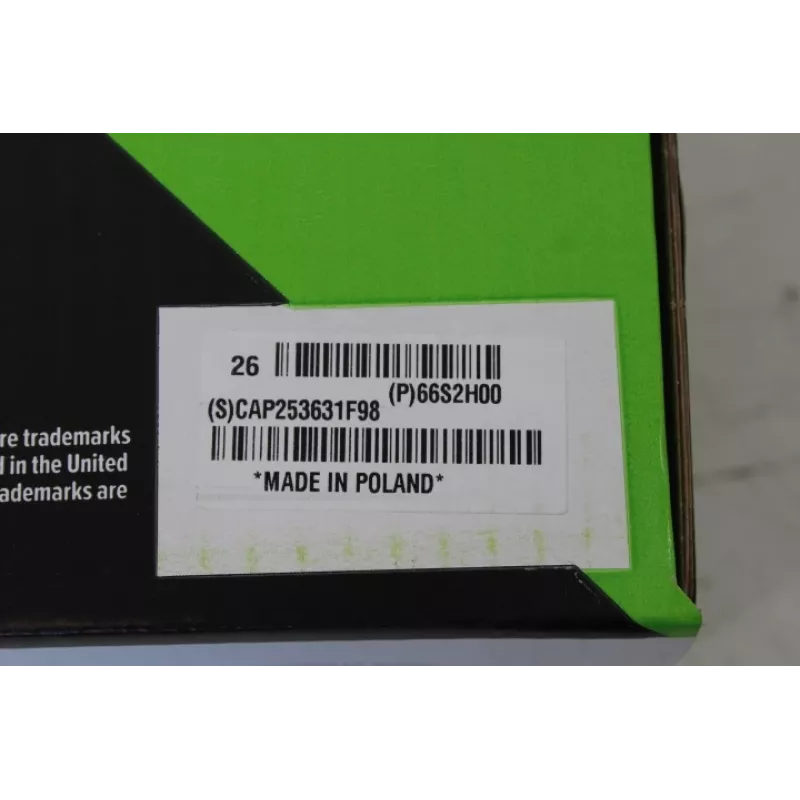 Toneris Lexmark Cartridge CollecReturn Program 66S2H00, melns, 28 400 lpp. — bojāts iepakojums