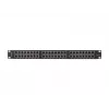 PATCH PANEL 48 PORT 1U 19 CAT6A FTP EKRANĒTS MELNS LANBERG