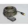 DeLock USB2.0 pagarinājuma kabelis 10m aktīvs ar 4 portu centrmezglu - Centrmezgls - 4 x USB2.0 (82748)