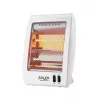 Adler | Sildītājs | AD 7709 | Halogēna sildītājs | 800 W | Jaudas līmeņu skaits 2 | Balts