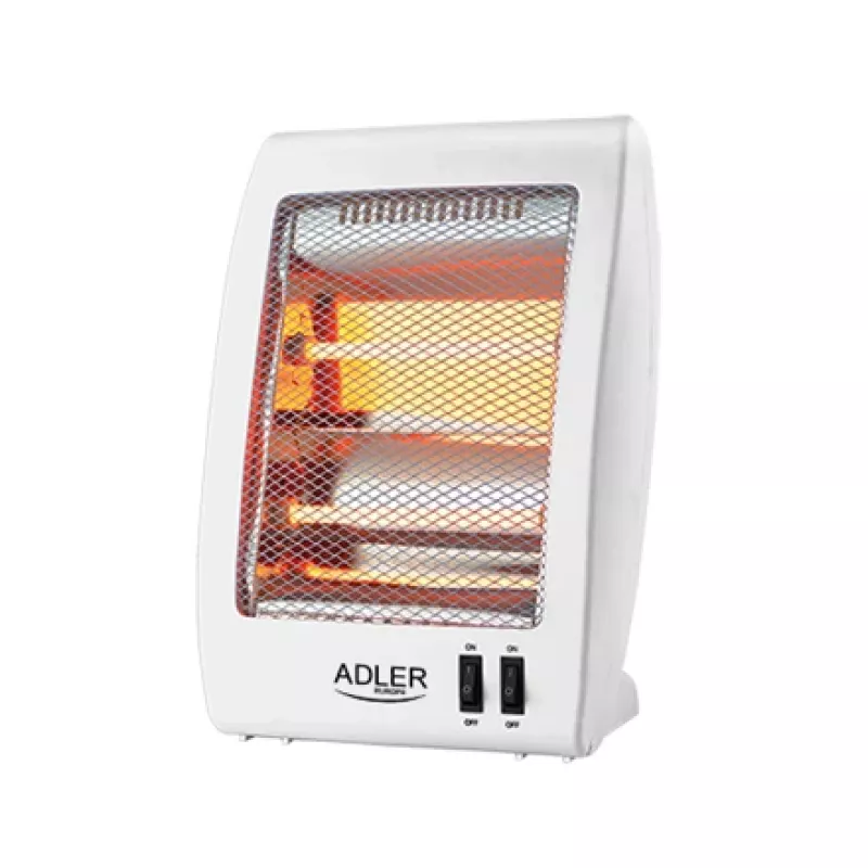 Adler | Sildītājs | AD 7709 | Halogēna sildītājs | 800 W | Jaudas līmeņu skaits 2 | Balts