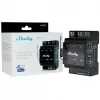 Viedais relejs Shelly Wave PRO 3 — melns, plastmasas korpuss, 110–240 V AC, 50–60 Hz, 0,3 W, 53×59×96 mm