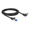 Tīkla kabelis DeLOCK RJ45 Cat.6A S/FTP 2m melns