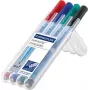 Marķieris Staedtler Lumocolor correctable 305 4 gab. Zaļš Melns Zils Sarkans